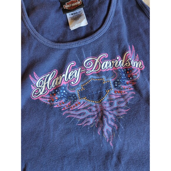 Harley Davidson bedazzled tank top size XL - Picture 2 of 6